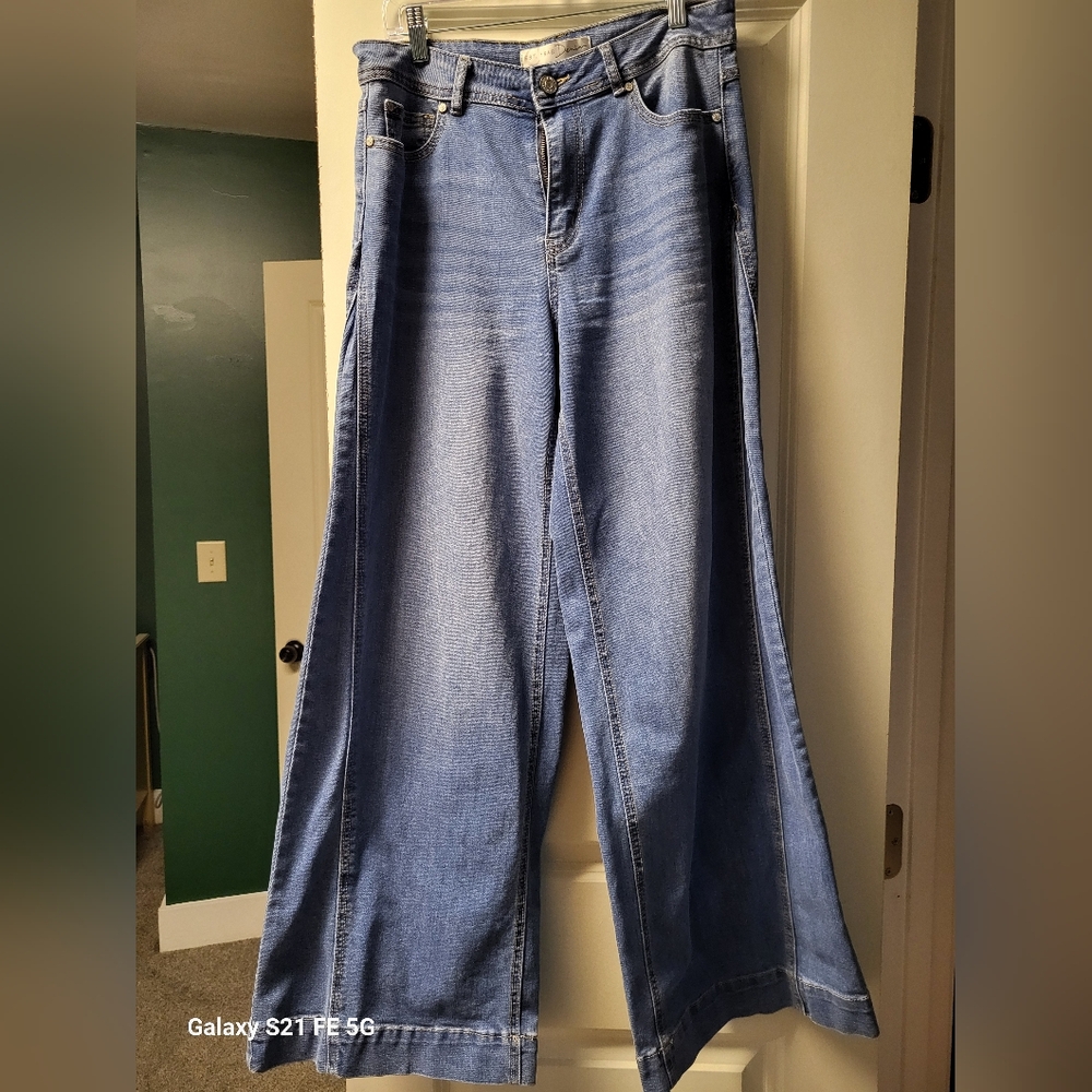 Cato High Waisted Wide Leg Jeans